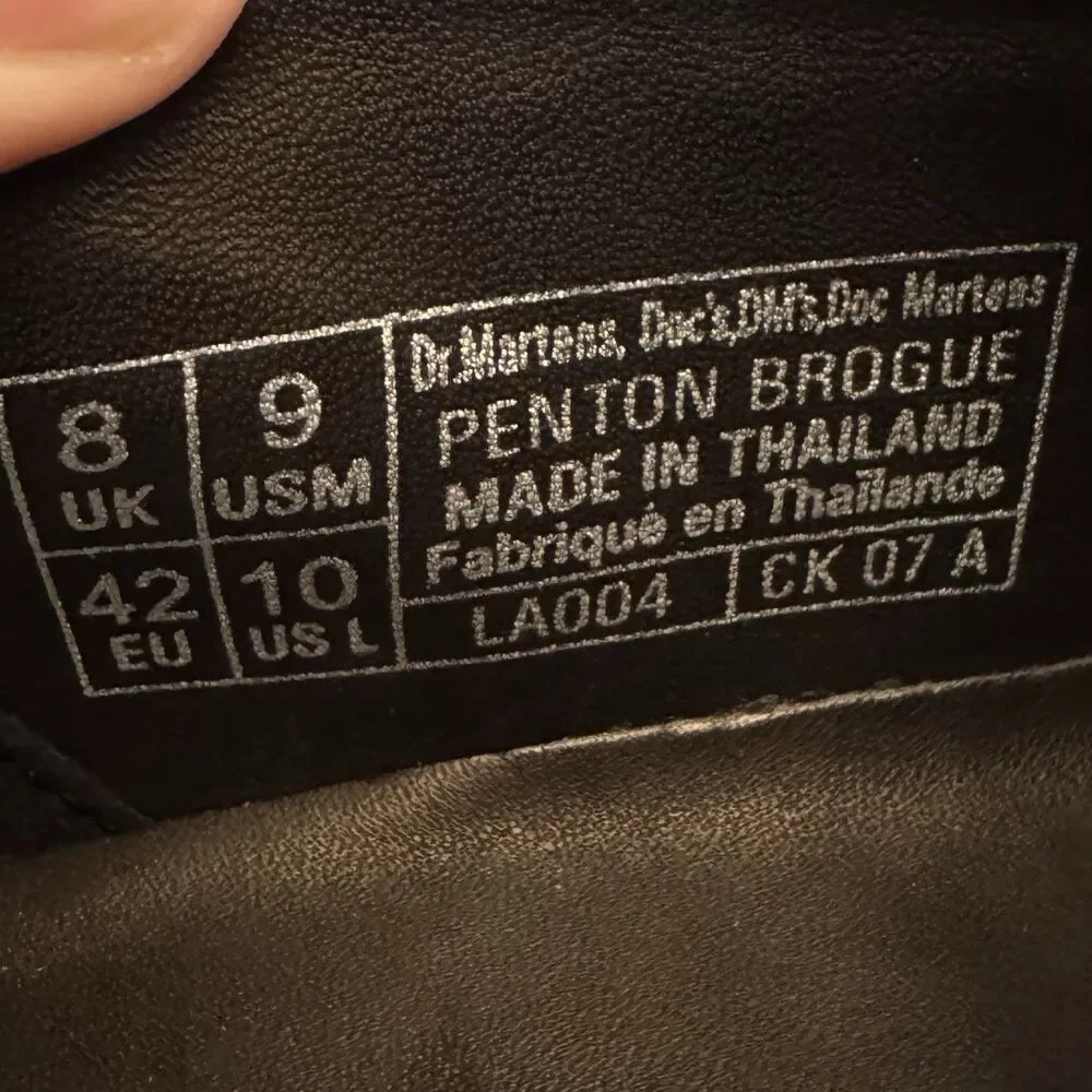 Dr Martens Penton Brogue Croc Embossed Loafers